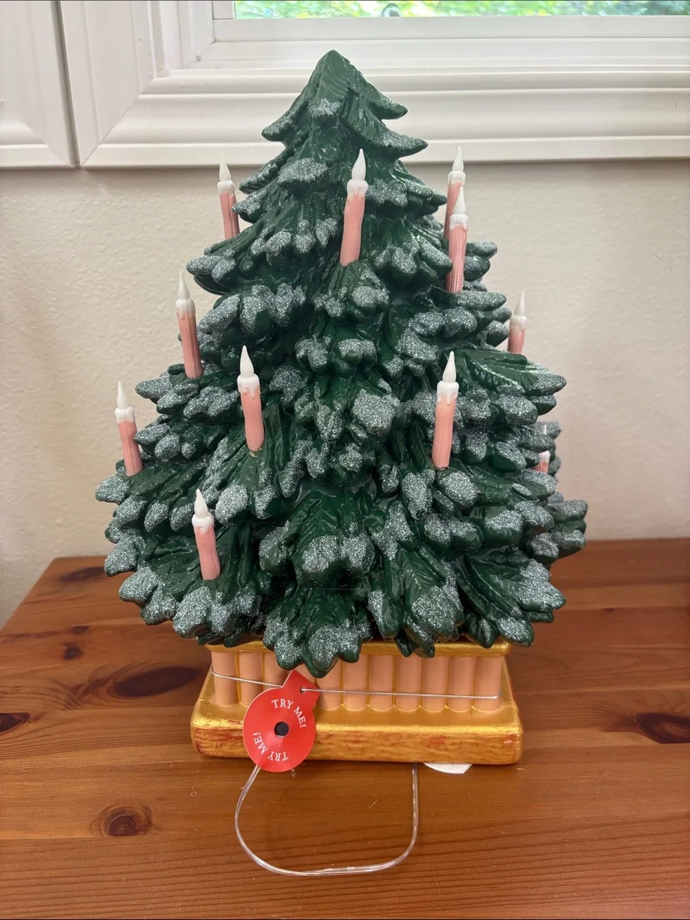 NWT John Derian for Target LED Battery Christmas Tree Blow Mold Table Decor